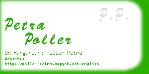 petra poller business card